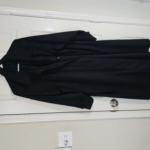 Vintage Towne By London Fog Women's 14 Petite Black Trench Coat Old Money